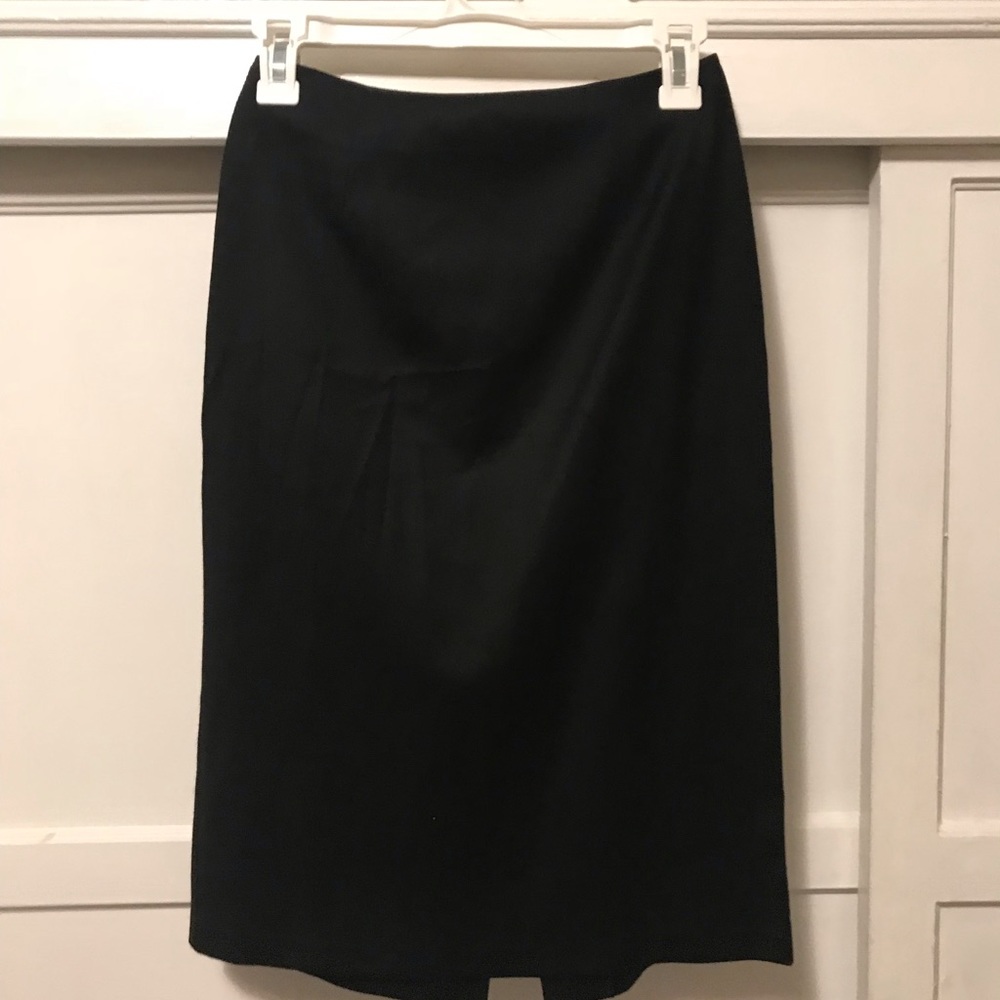 Black Benetton Wool Skirt 2